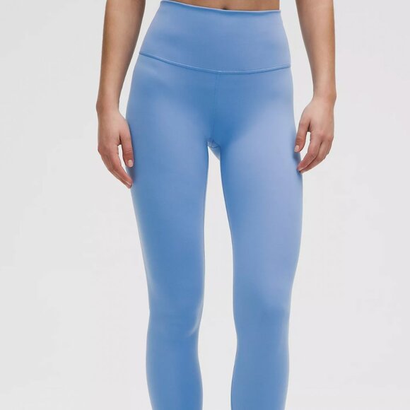 Lululemon Wunder Under High Rise Blue Pant Size 4 - Picture 2 of 6